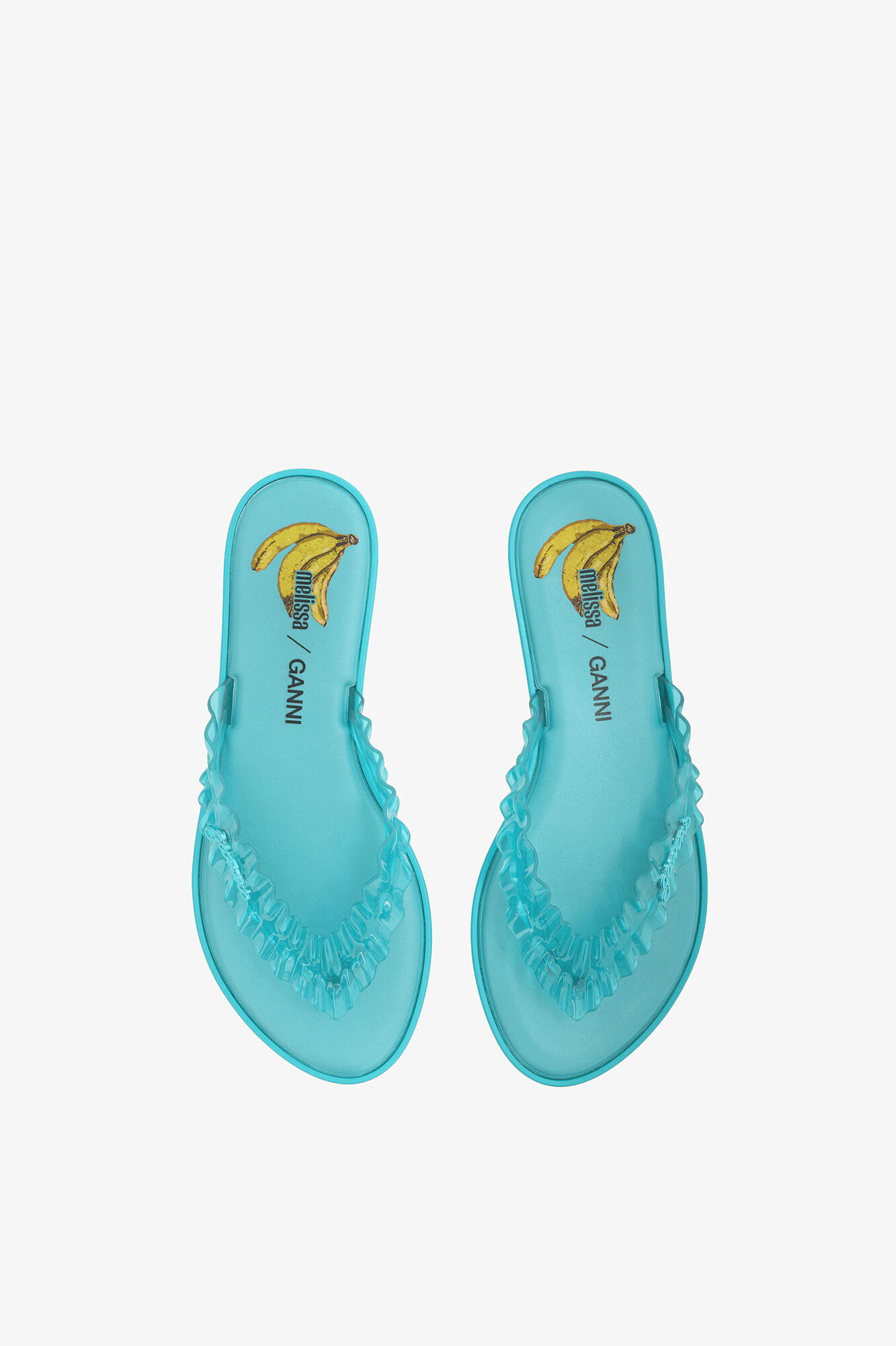 Melissa Flip Flop in Blue, Polyvinyl Chloride, in colour Scuba Blue - 3 - GANNI