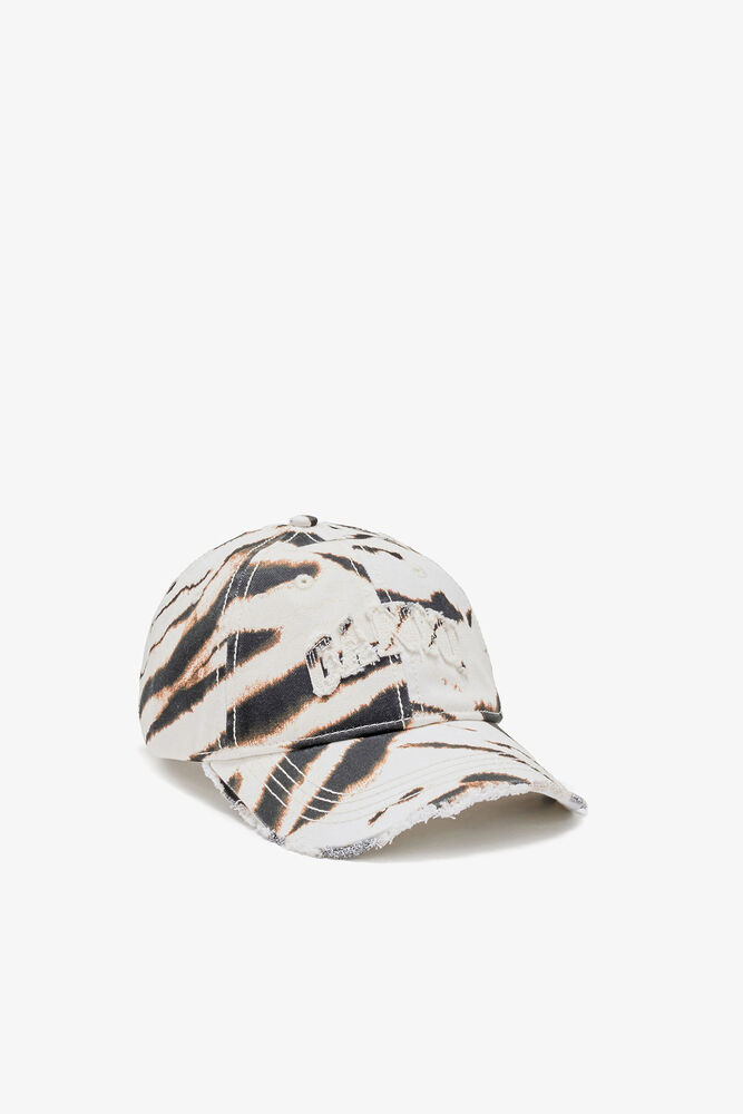 Cap in Washed Cotton, Egret