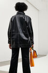 Leather Oversized Jacket, Leather, in colour Black - 3 - GANNI