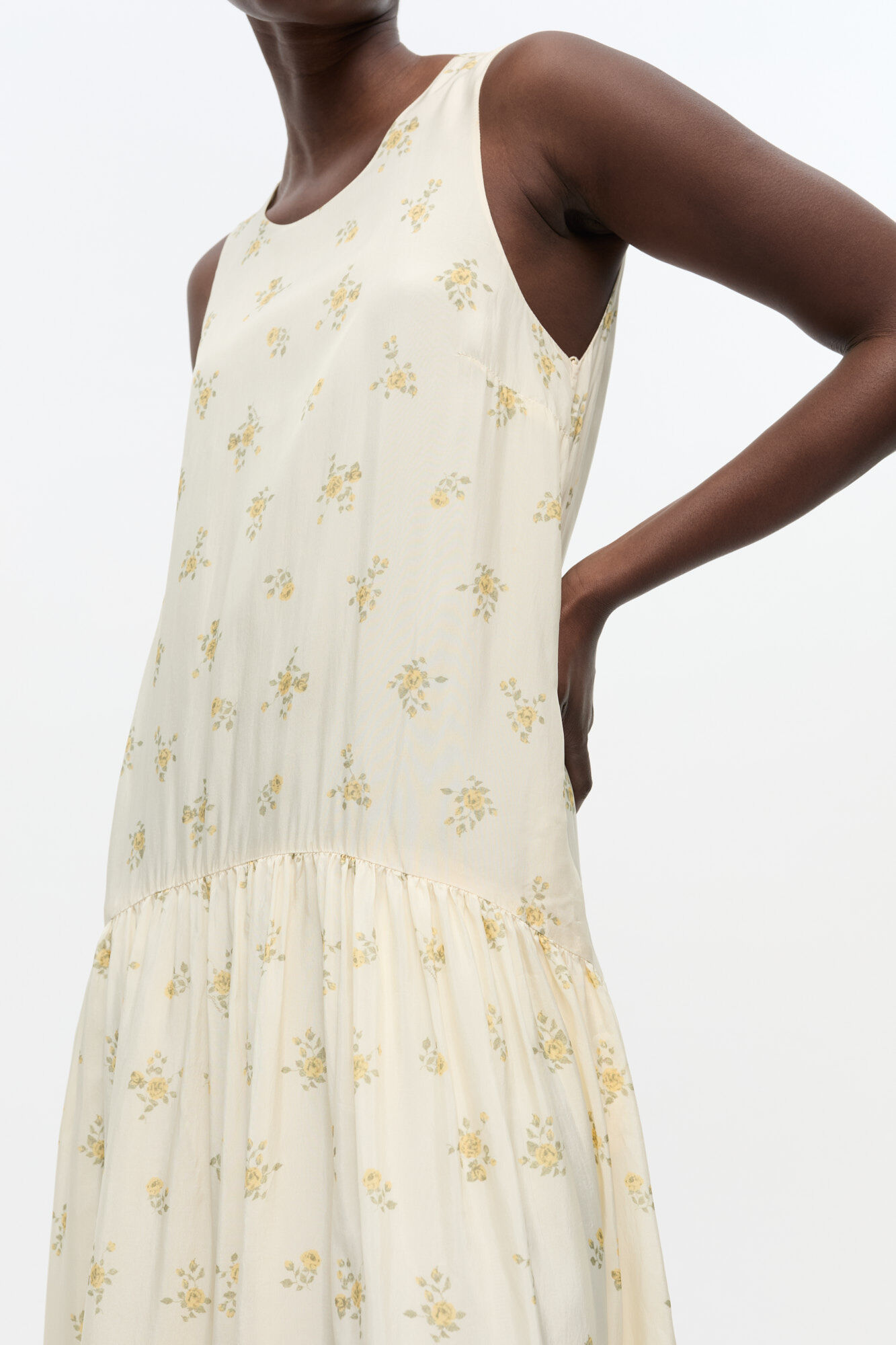 White Floral Dress | GANNI US