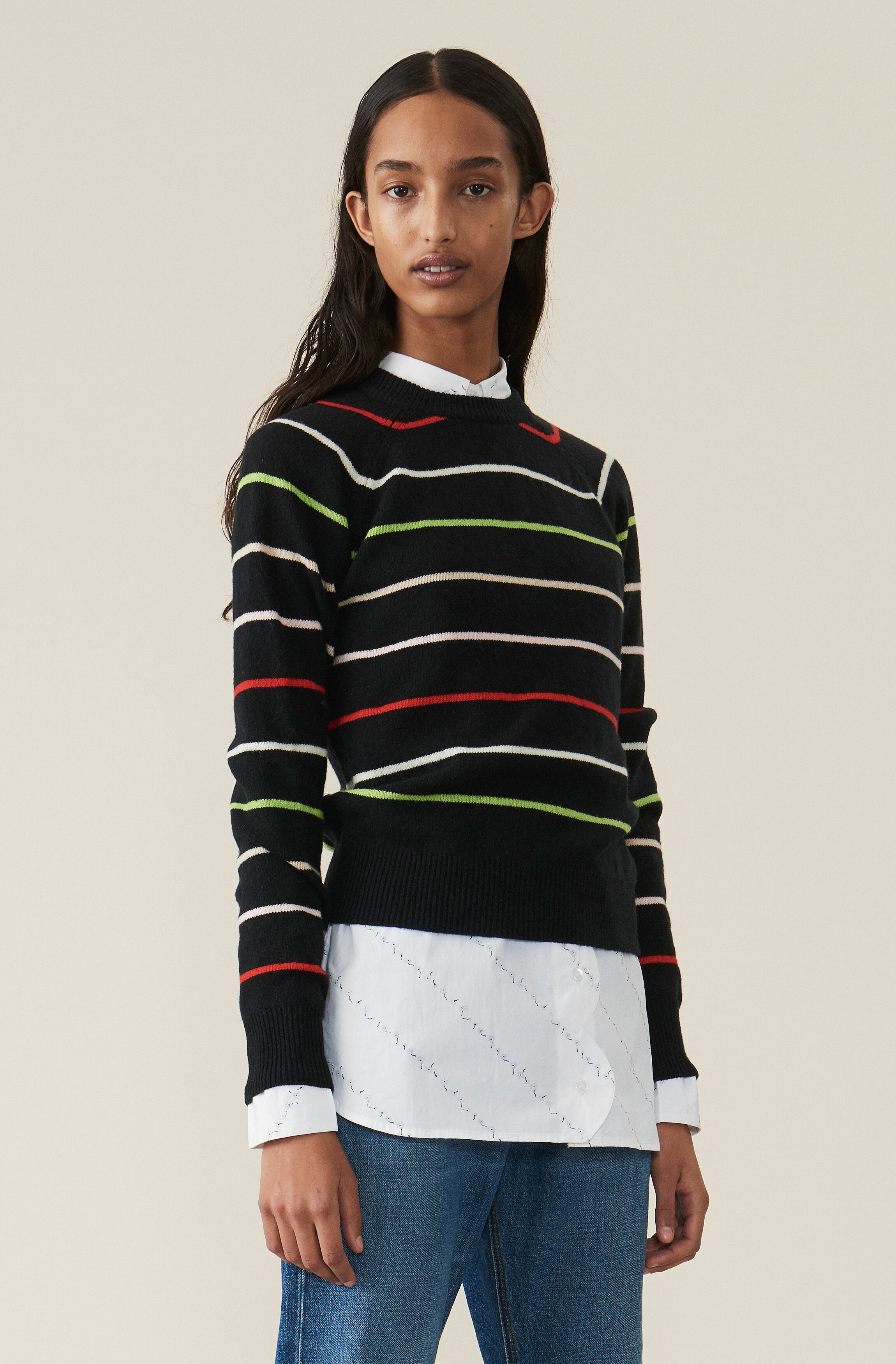 ganni multicolor pullover