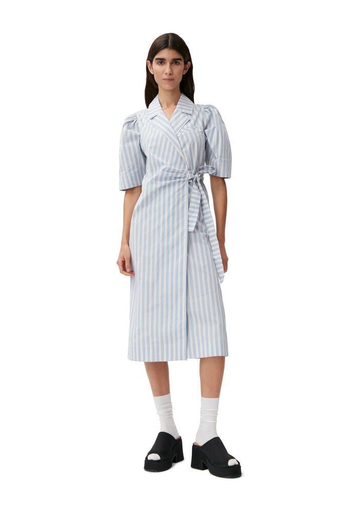 Wrap Midi Dress, Forever Blue