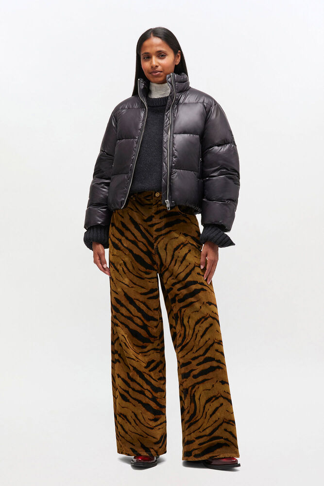 Black Short Puffer Jacket, Black