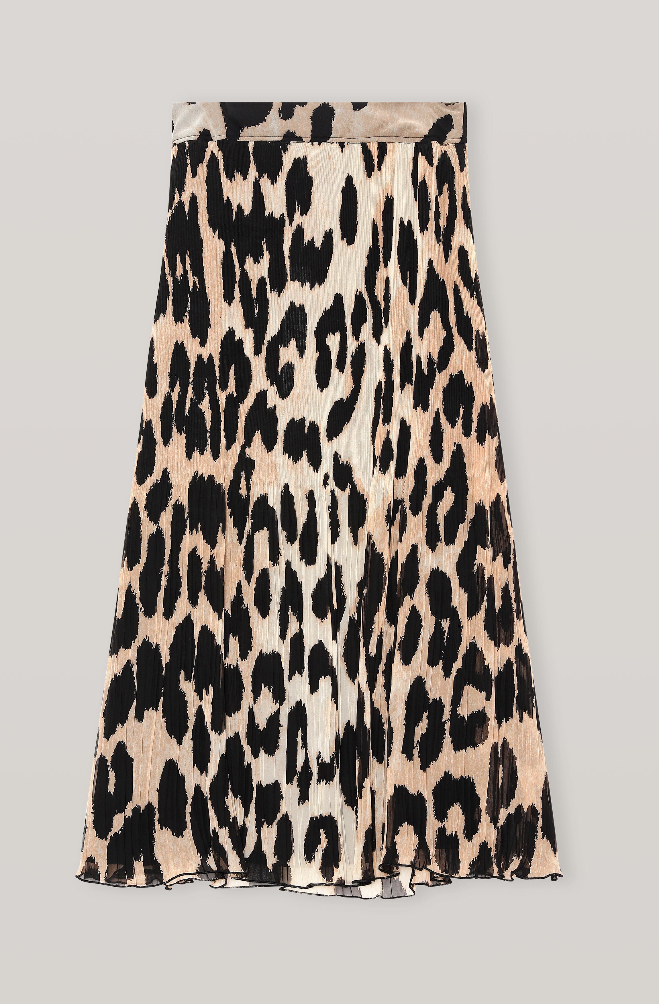 ganni georgette leopard