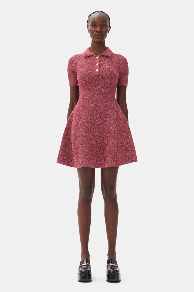 Pink Sparkle Mini Dress, Corsage