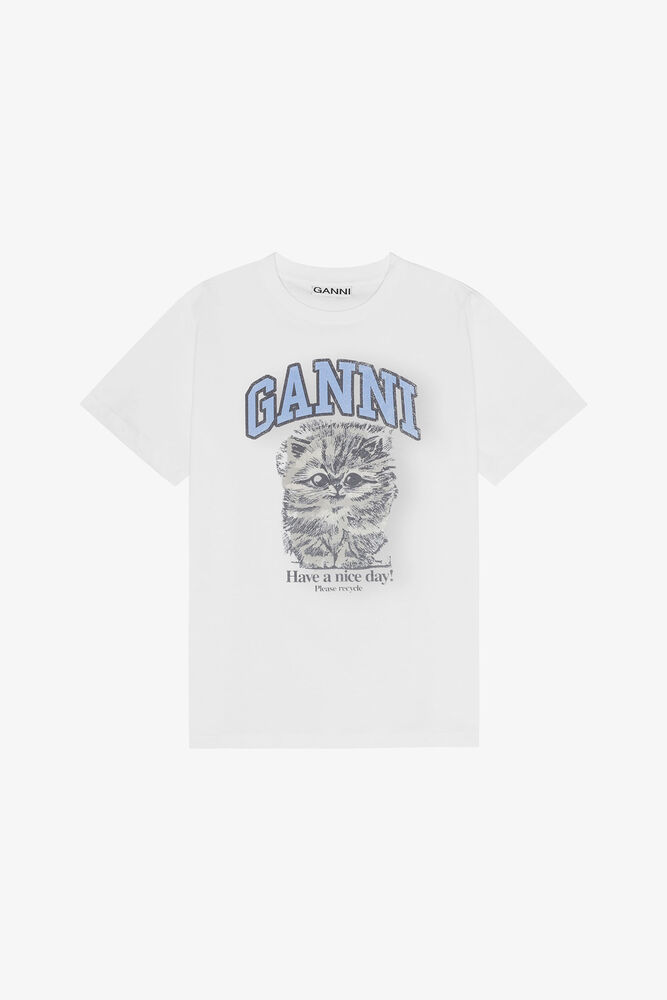 T-shirt Kitty en jersey blanc, Bright White