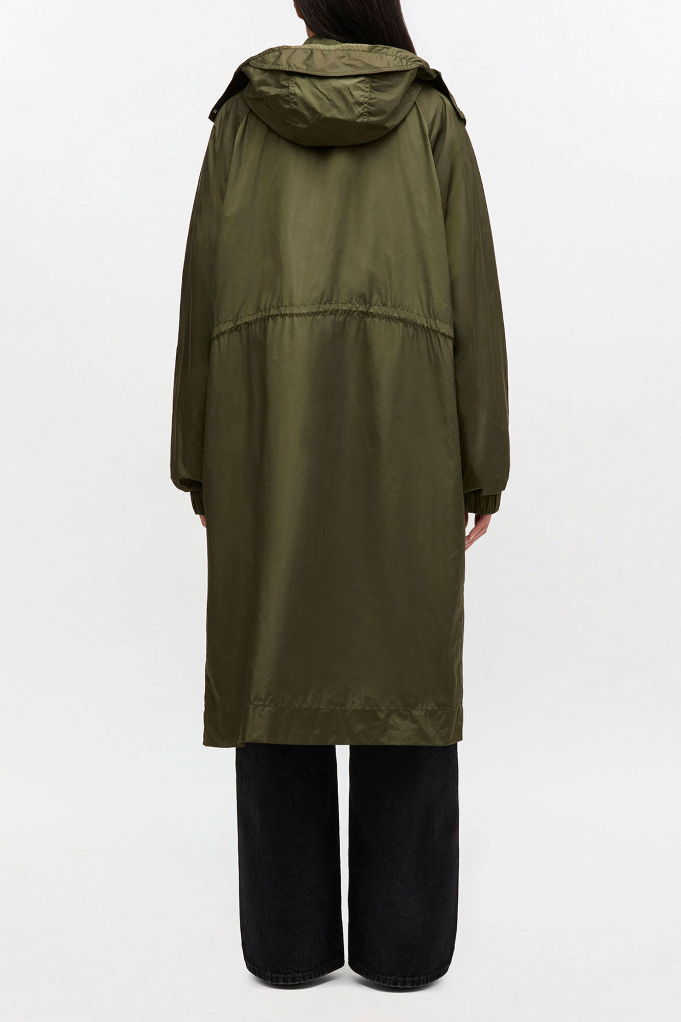 Parka i nylon, Recycled Polyamide, in colour Kalamata - 2 - GANNI