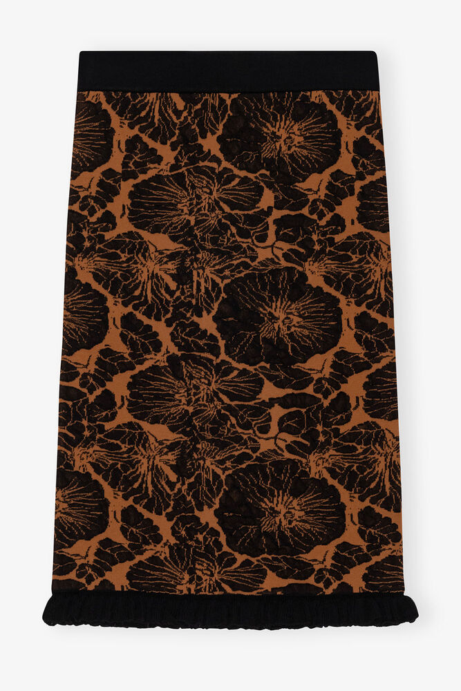 3D Jacquard Kjol, Tortoise Shell