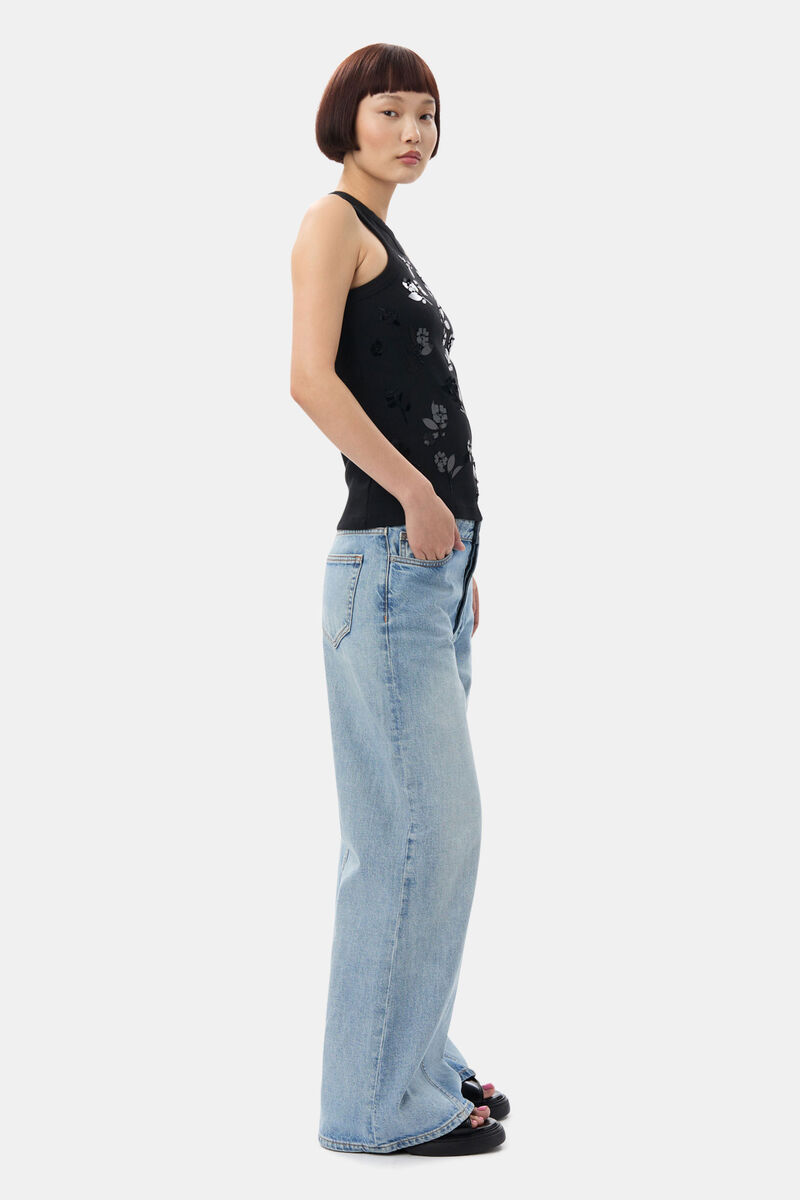 Light Blue Vintage Joezy Jeans, Cotton, in colour Light Blue Vintage - 3 - GANNI