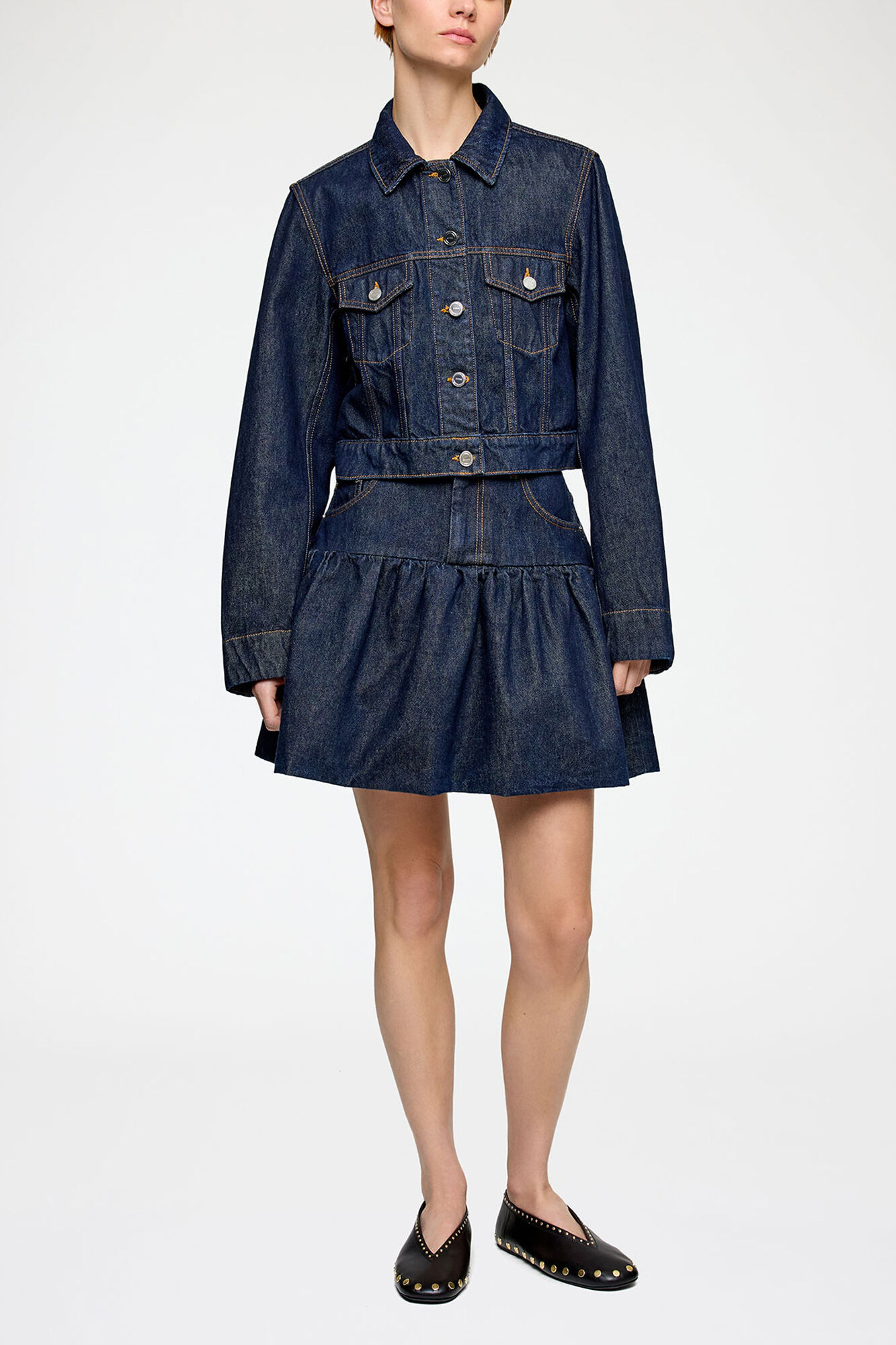 Skirt in Rinse Denim | GANNI US