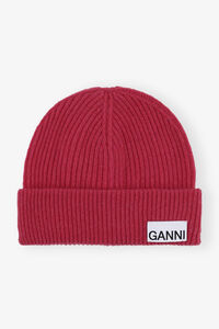 null, Wool, in colour Raspberry Wine - 1 - GANNI