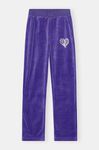 Straight-leg Drawstring Sweatpants, Cotton, in colour Blue Iris - 1 - GANNI