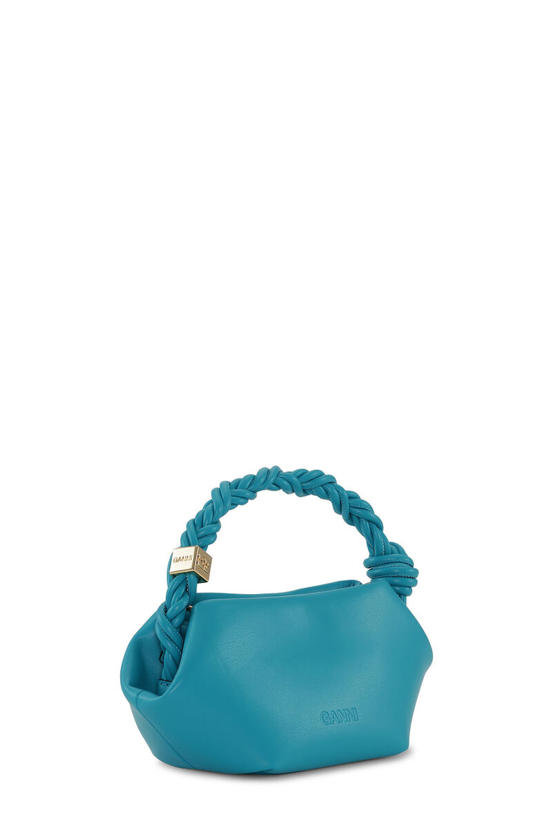 Blue Mini GANNI Bou Bag, Polyester, in colour Algiers Blue - 2 - GANNI