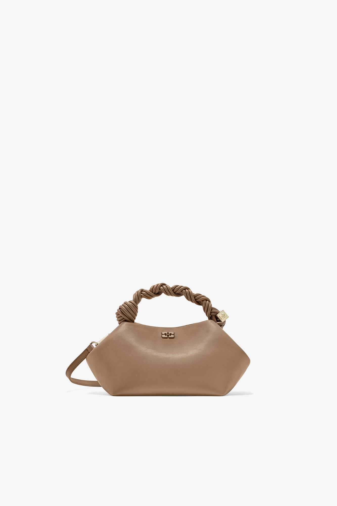 ganni クロコ型押し　バッグ Pineneedle Green Croco Medium Hobo Bag | GANNI US