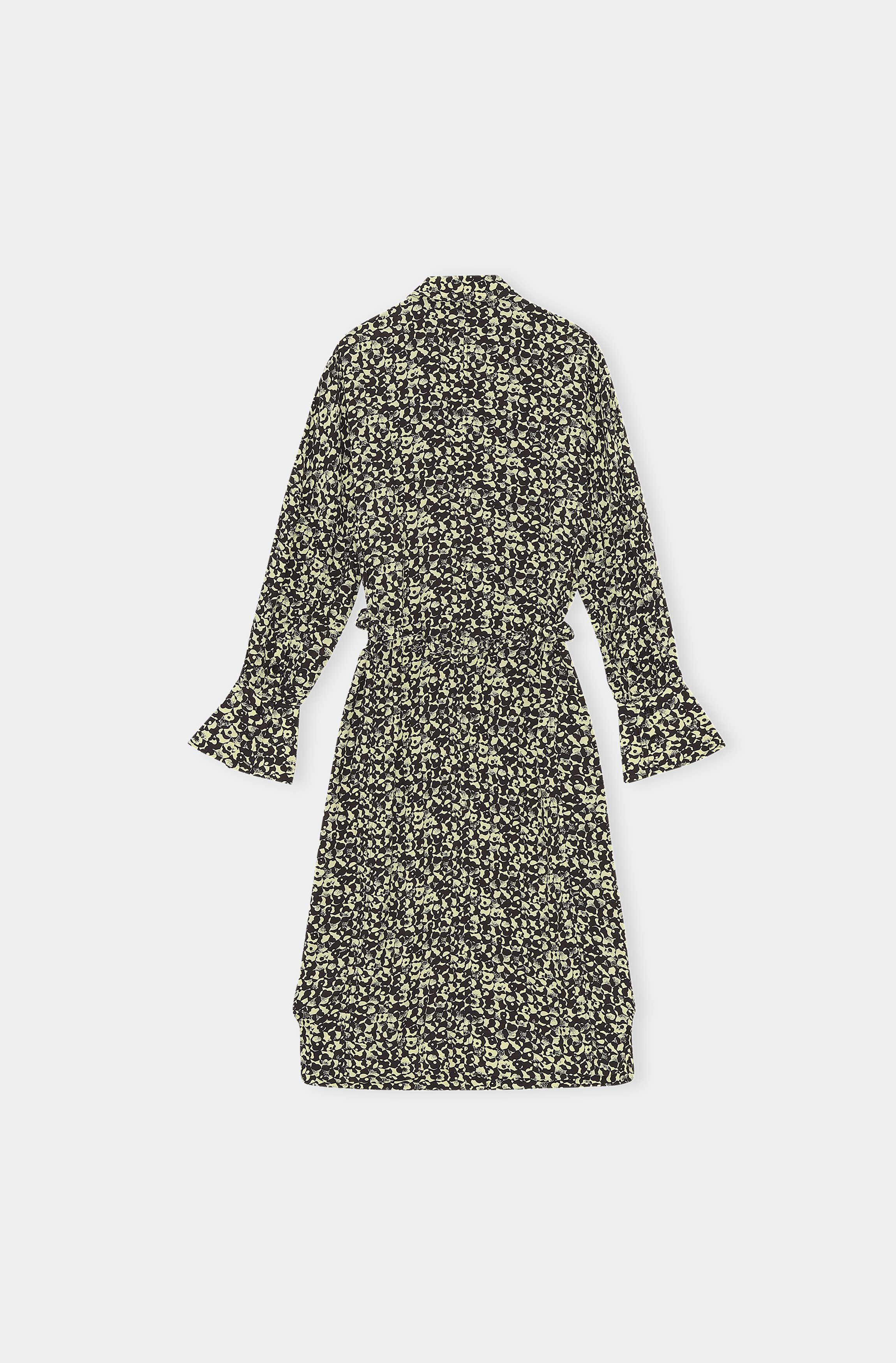 Phantom Crepe Shirt Midi Dress | GANNI AU