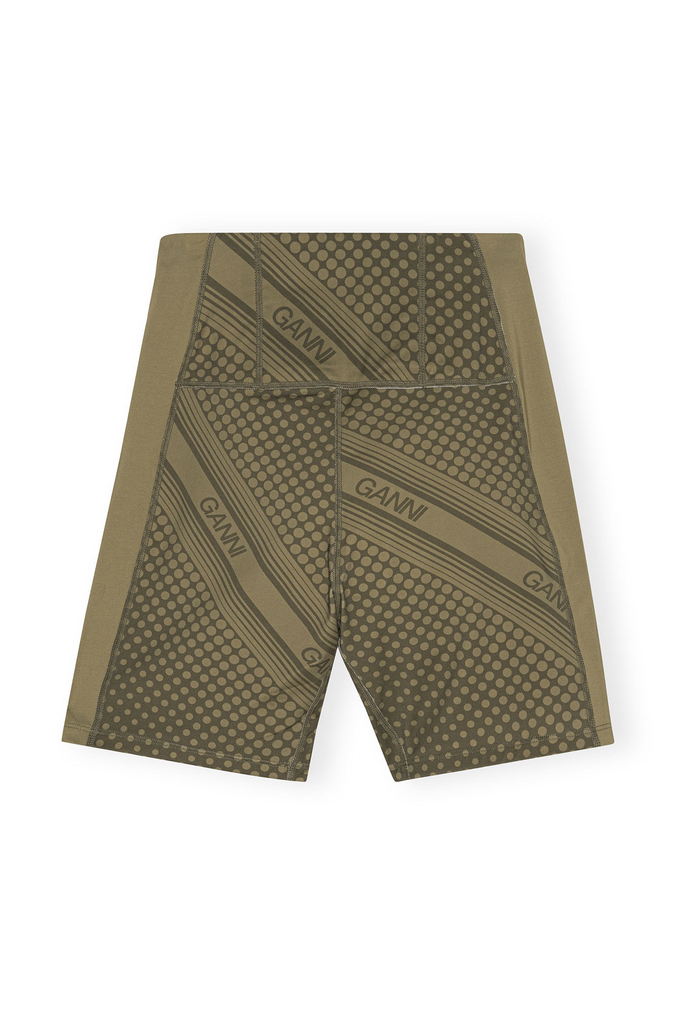 Active Ultra High Waist Shorts, Elastane, in colour Kalamata - 2 - GANNI