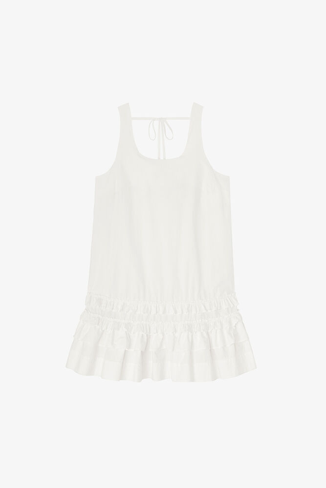 Dress in White Cotton, Bright White