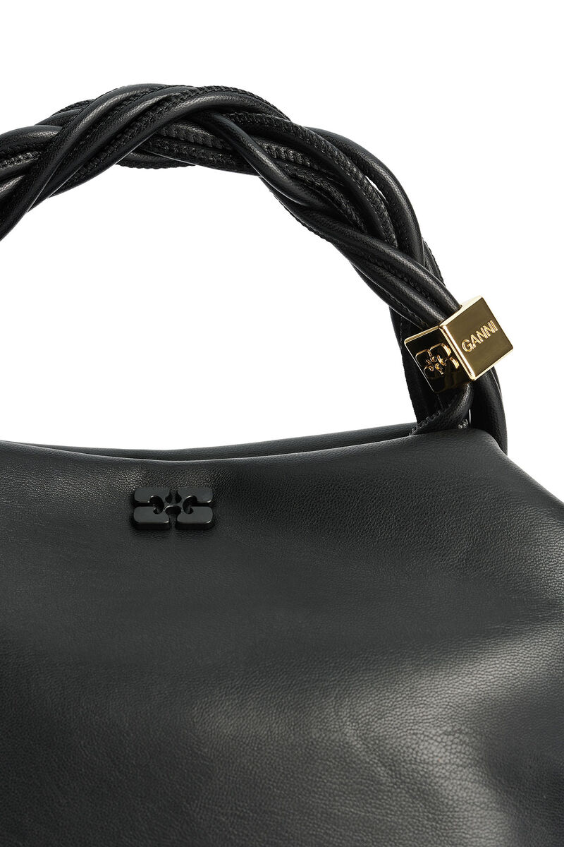 Black Small GANNI Bou Bag, Polyester, in colour Black - 5 - GANNI
