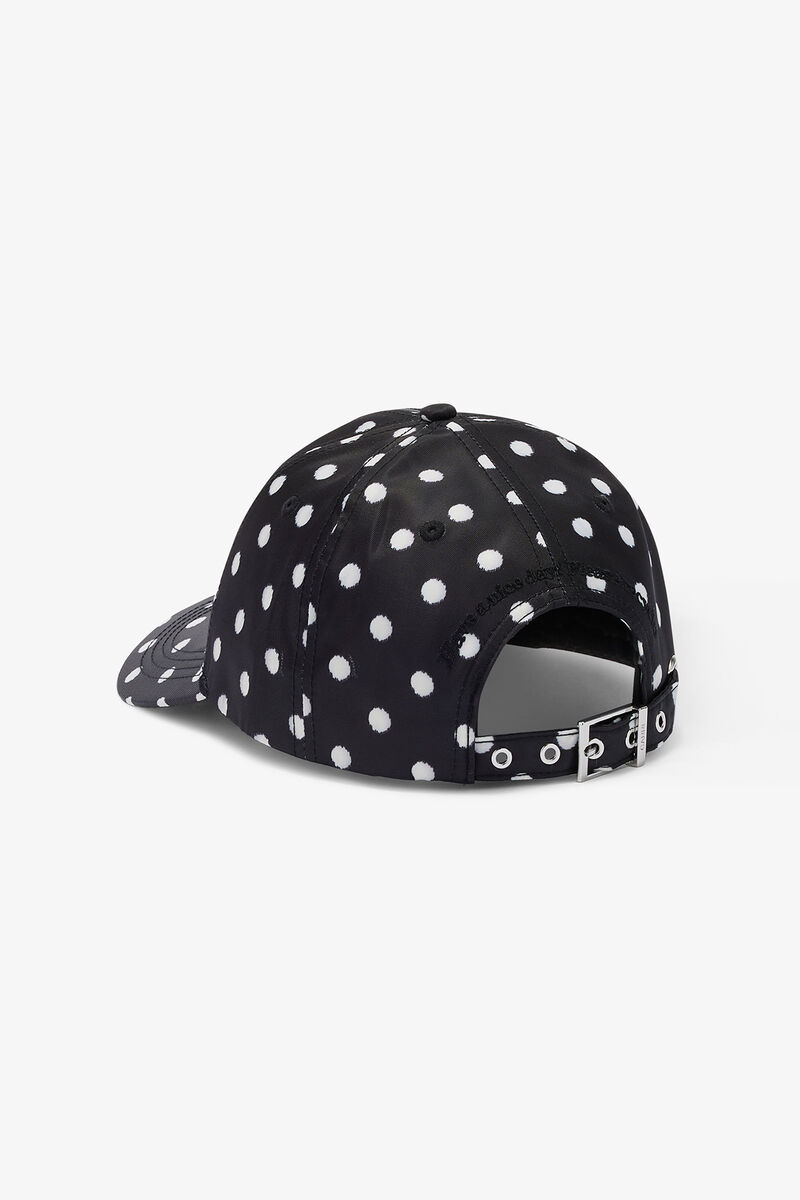 Printed Nylon Cap, in colour Black - 2 - GANNI