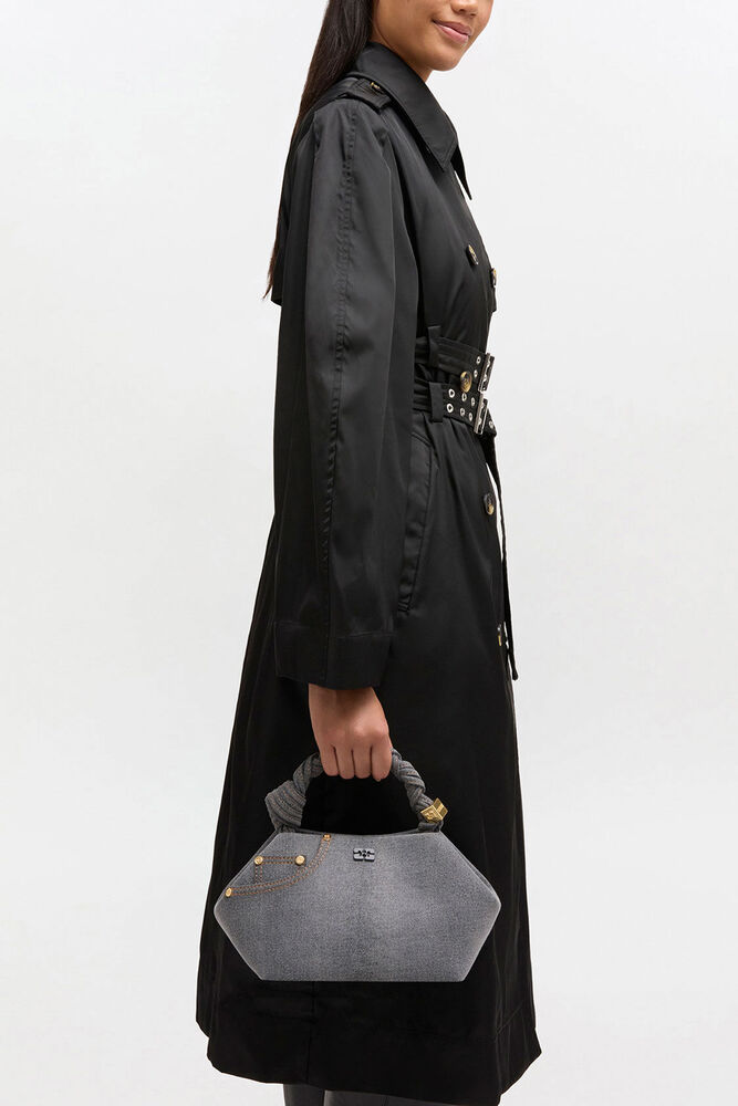 Washed Grey Small Bou Bag, Lava Smoke