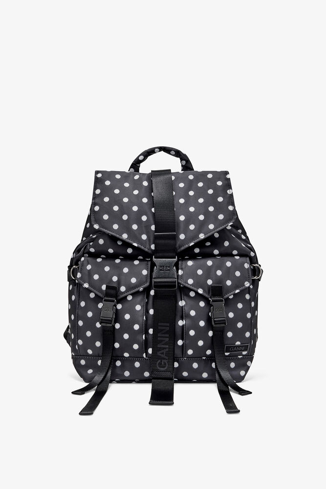 Dots Re-Tech Backpack, Black