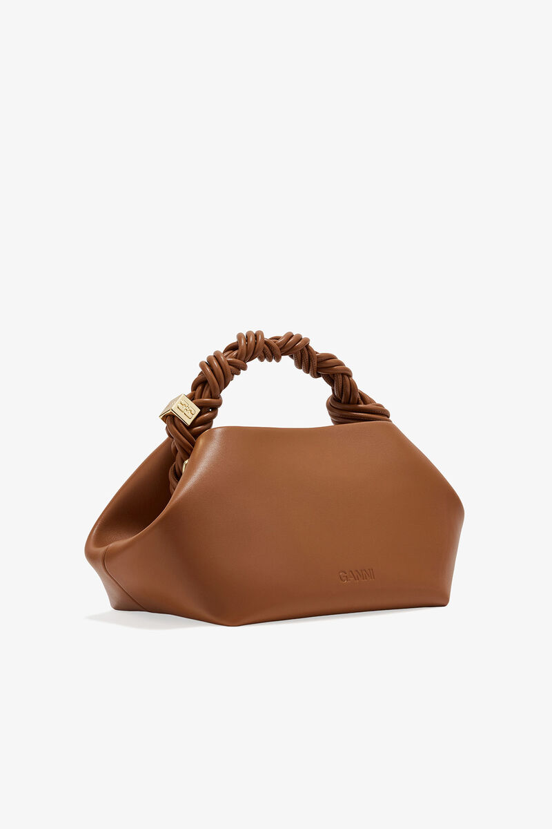 Karamellfarbene kleine GANNI Bou Tasche, Polyester, in colour Caramel Café - 2 - GANNI