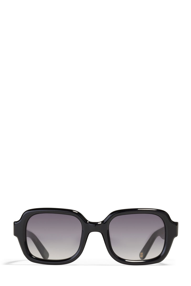 GANNI x Ace & Tate Black Twiggy Sunglasses, Acetate, in colour Black - 2 - GANNI