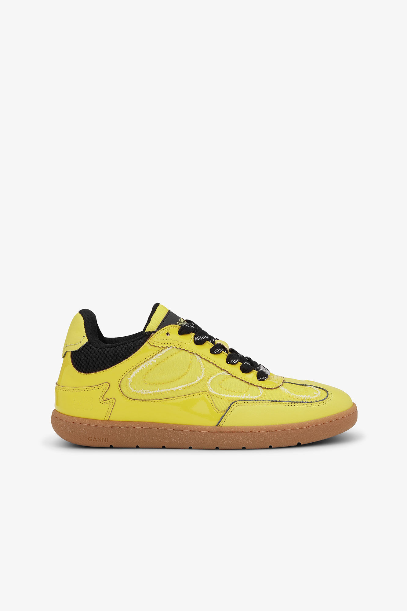 08 Sneakers, Polyurethane, in colour Blazing Yellow - 1 - GANNI