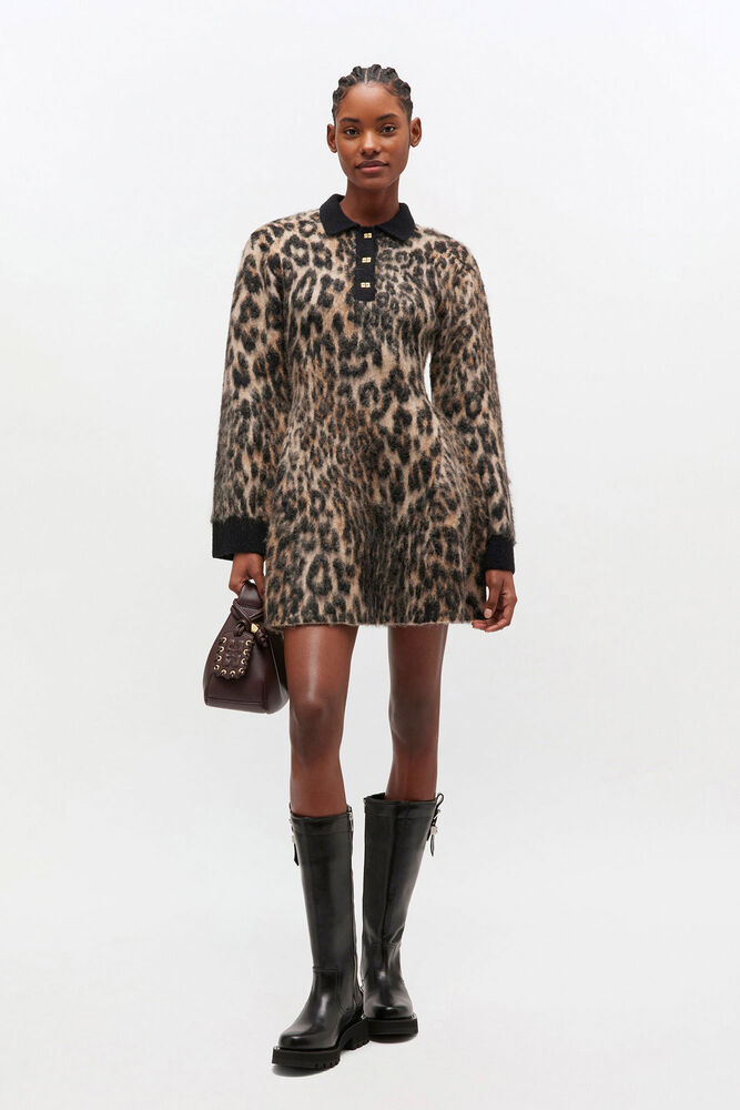 Leopard Polo Dress, Leopard