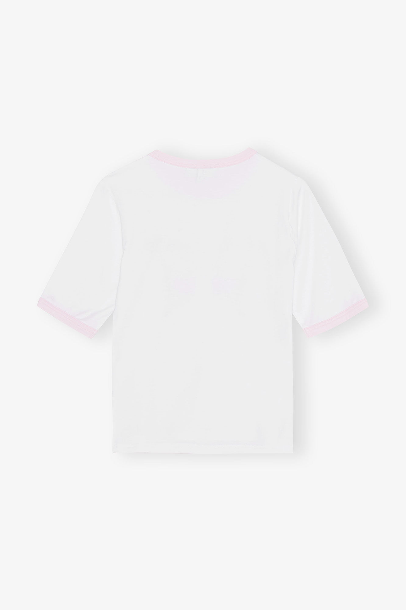 Fitted Butterfly T-shirt, Elastane, in colour Bright White - 4 - GANNI