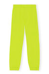 Sweatpants, Organic Cotton, in colour Lime Popsicle - 2 - GANNI