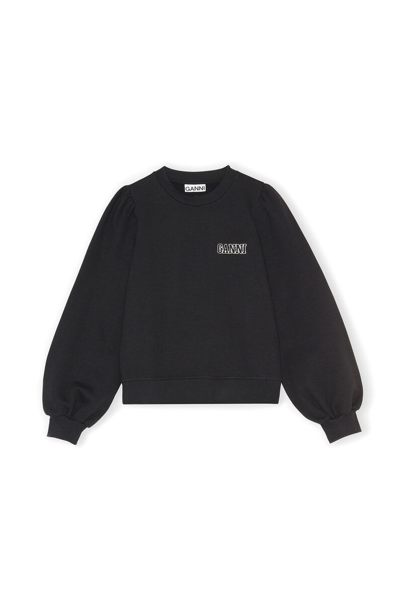 Software Isoli Sweatshirt, Cotton, in colour Black - 1 - GANNI