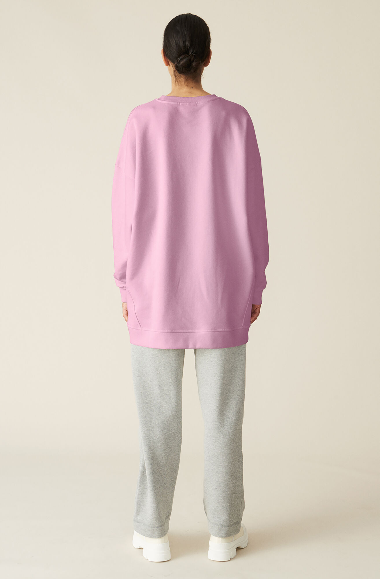 Software Isoli Oversized Sweatshirt, Cotton, in colour Sweet Lilac - 2 - GANNI