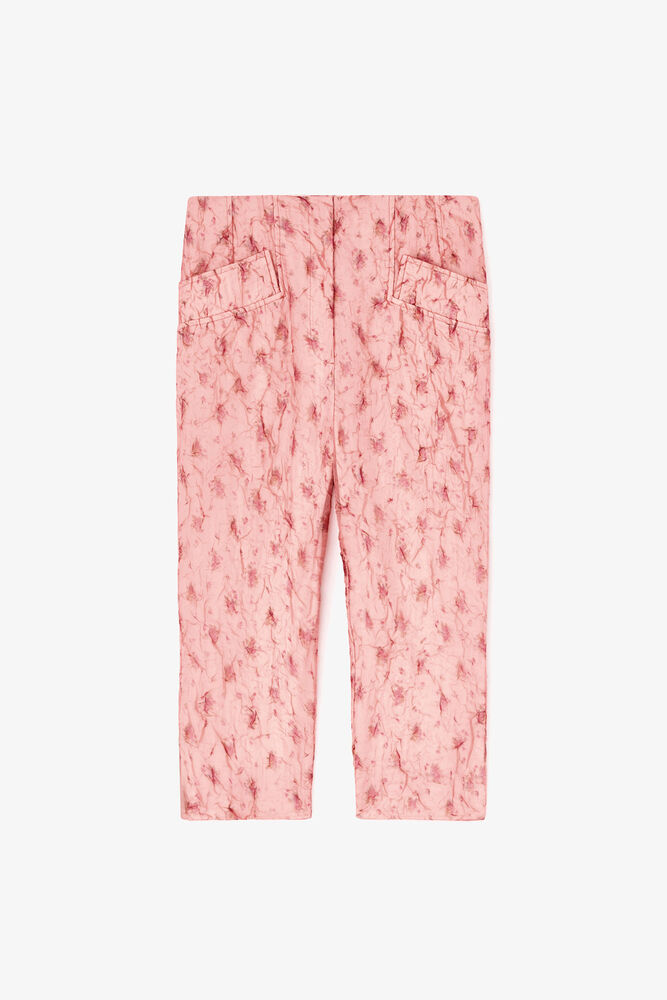 Capri Trousers in Shibori Organza, Lantana