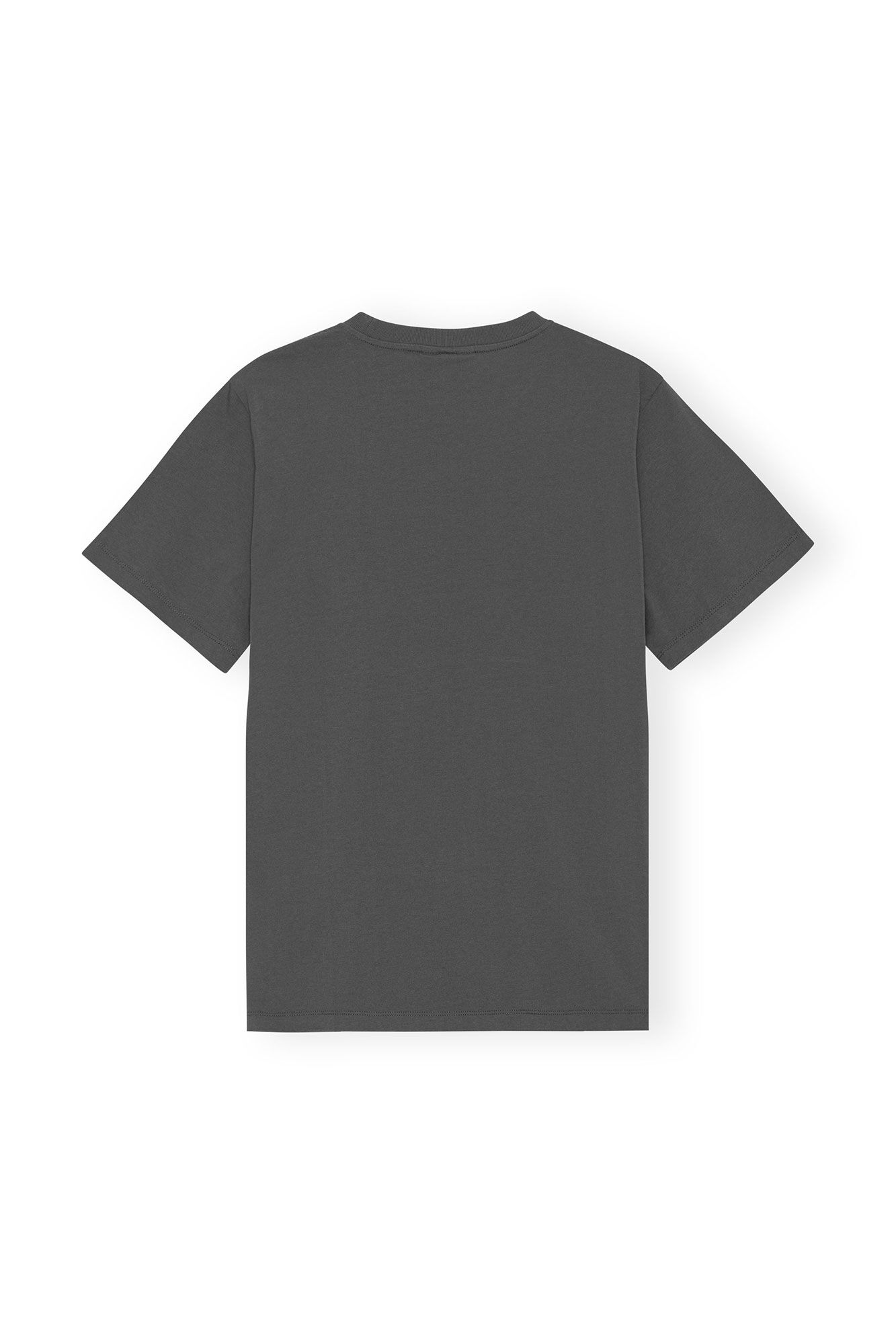 Relaxed Bunny T-shirt, Cotton, in colour Volcanic Ash - 2 - GANNI