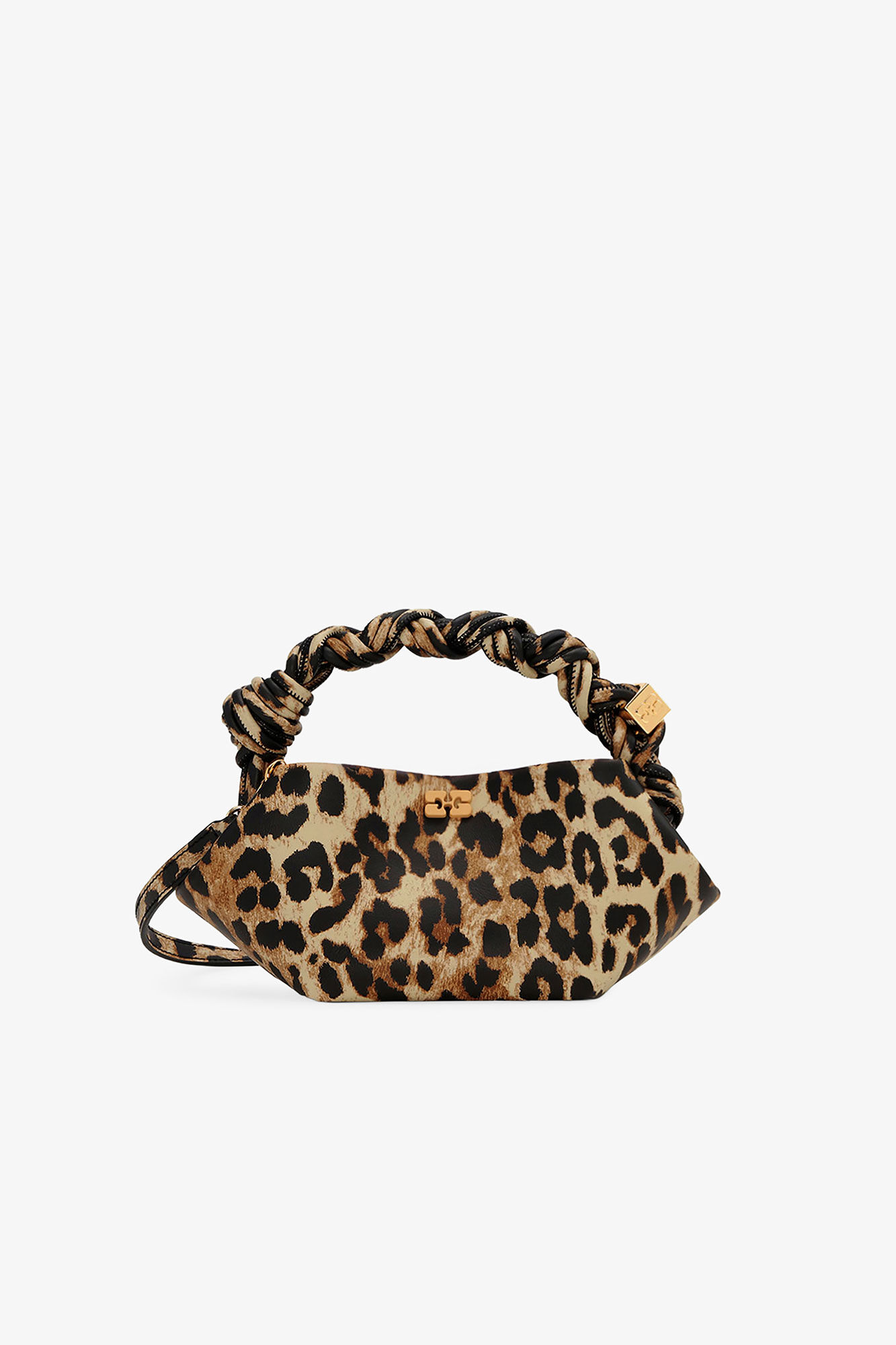 Sac GANNI Bou mini imprimé léopard, Polyester, in colour Leopard - 1 - GANNI