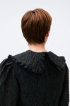 Organza Mini Dress, Nylon, in colour Black - 4 - GANNI