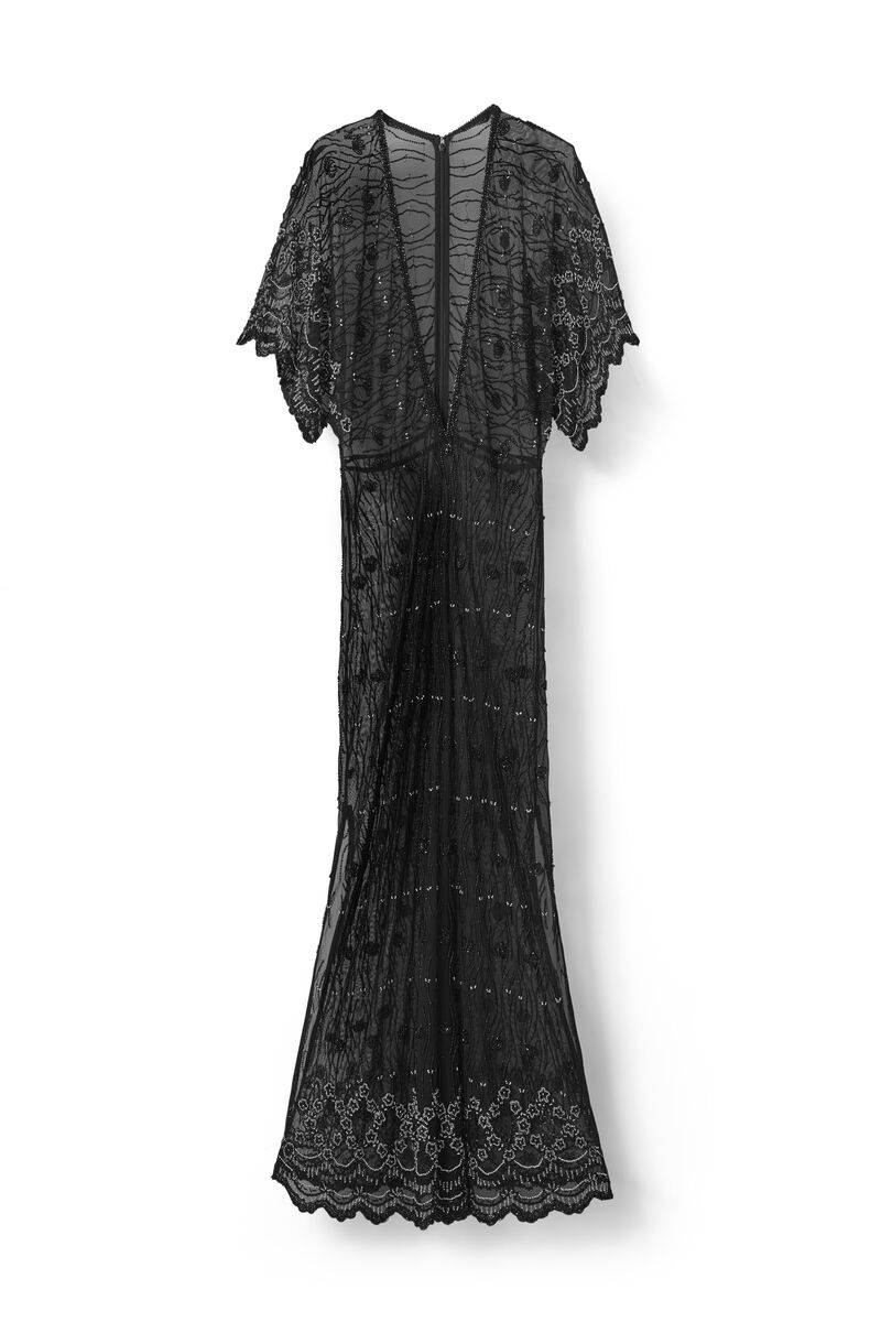 Martinez Beads Maxi Dress, in colour Black - 1 - GANNI
