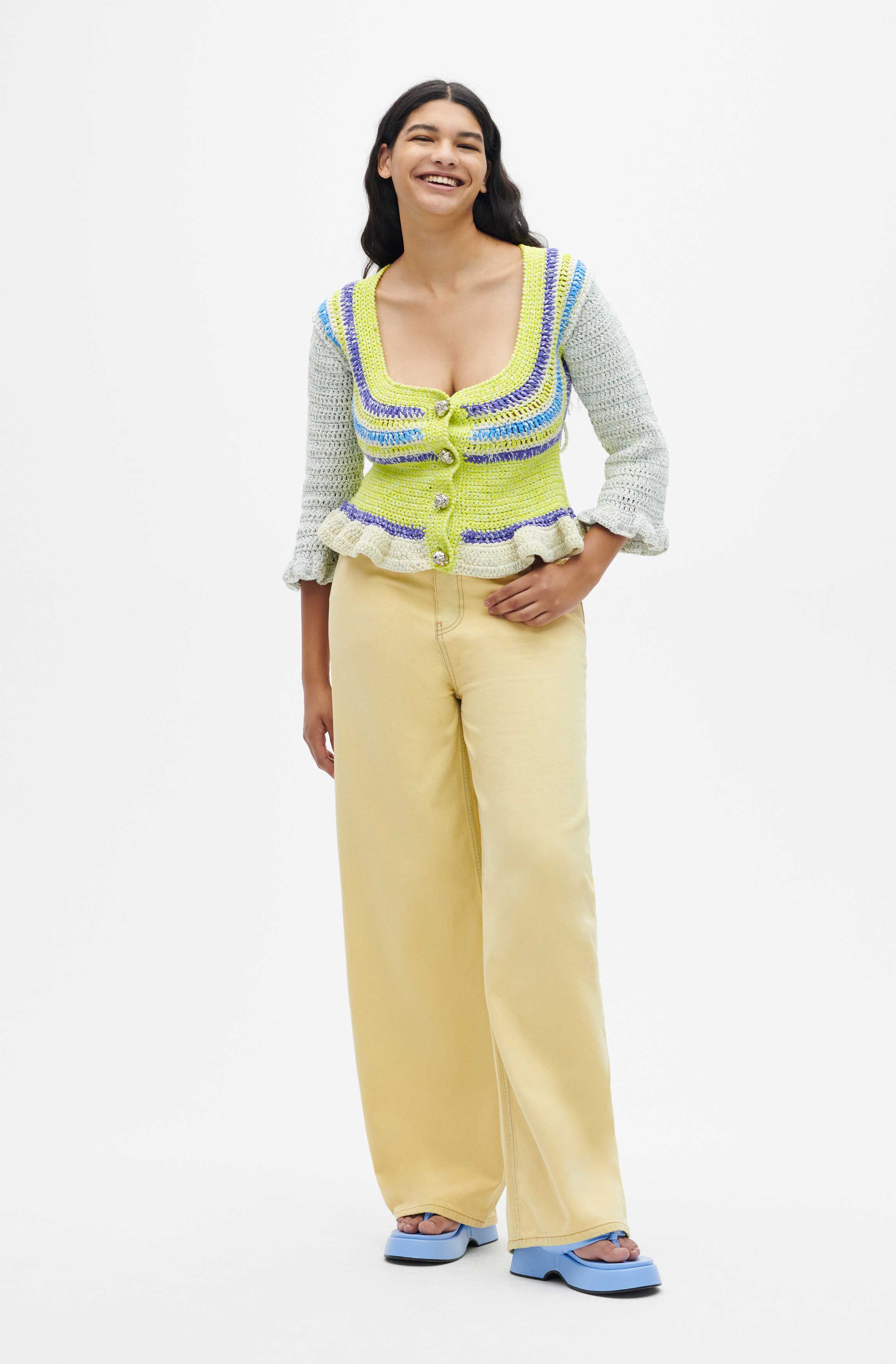 cotton crochet cardigan