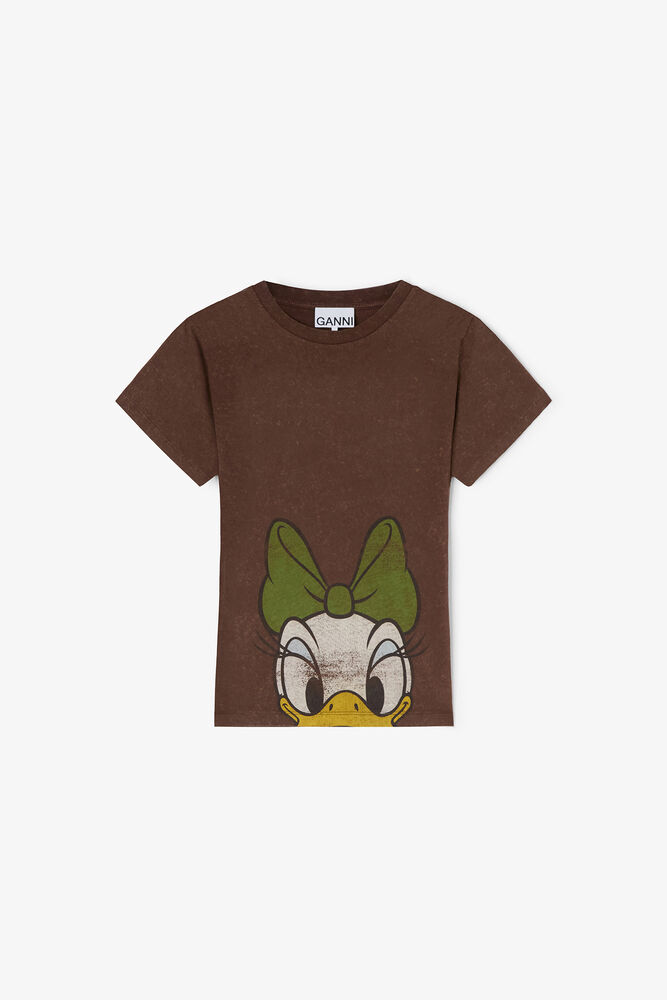 Daisy Duck Brown Baby Fit T-shirt, Chicory Coffee