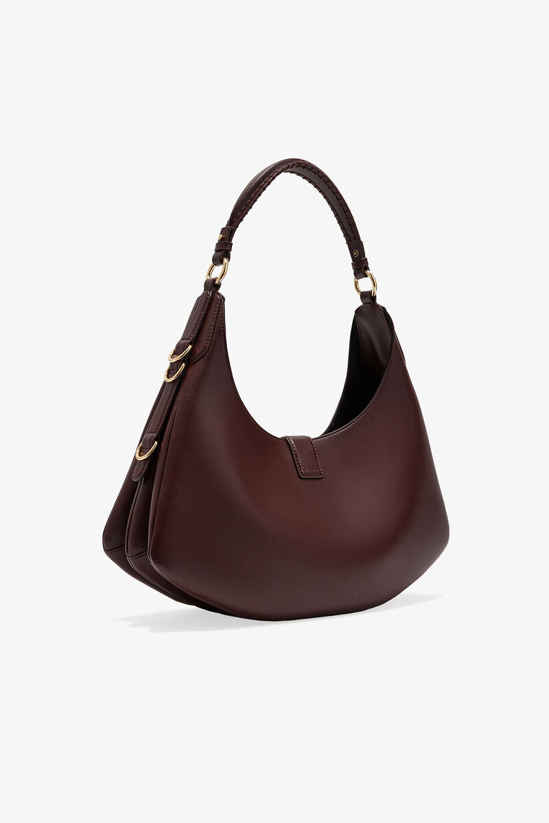 Brun liten Kat väska, Polyester, in colour Chicory Coffee - 2 - GANNI