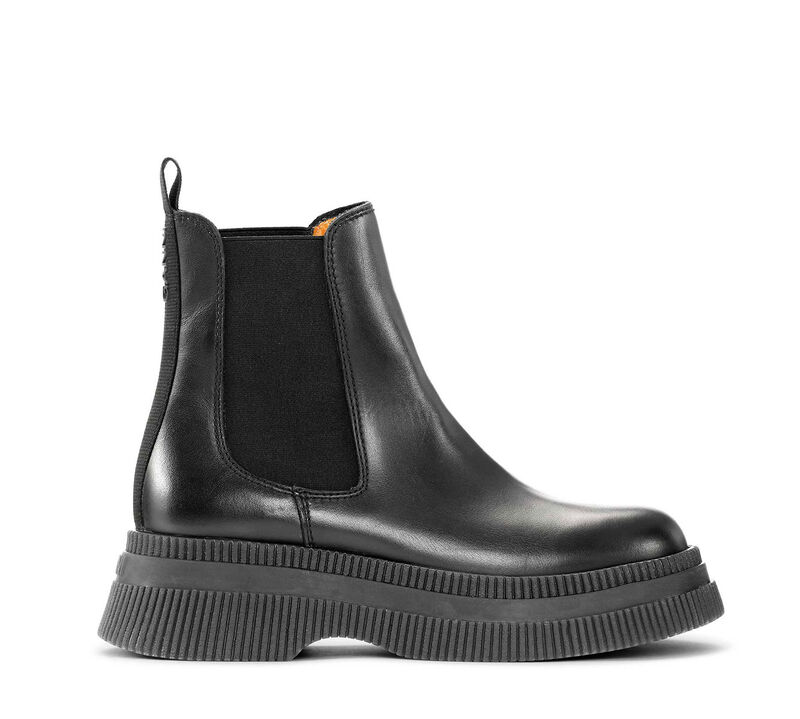 Creepers Chelsea Boots, Calf Leather, in colour Black - 1 - GANNI