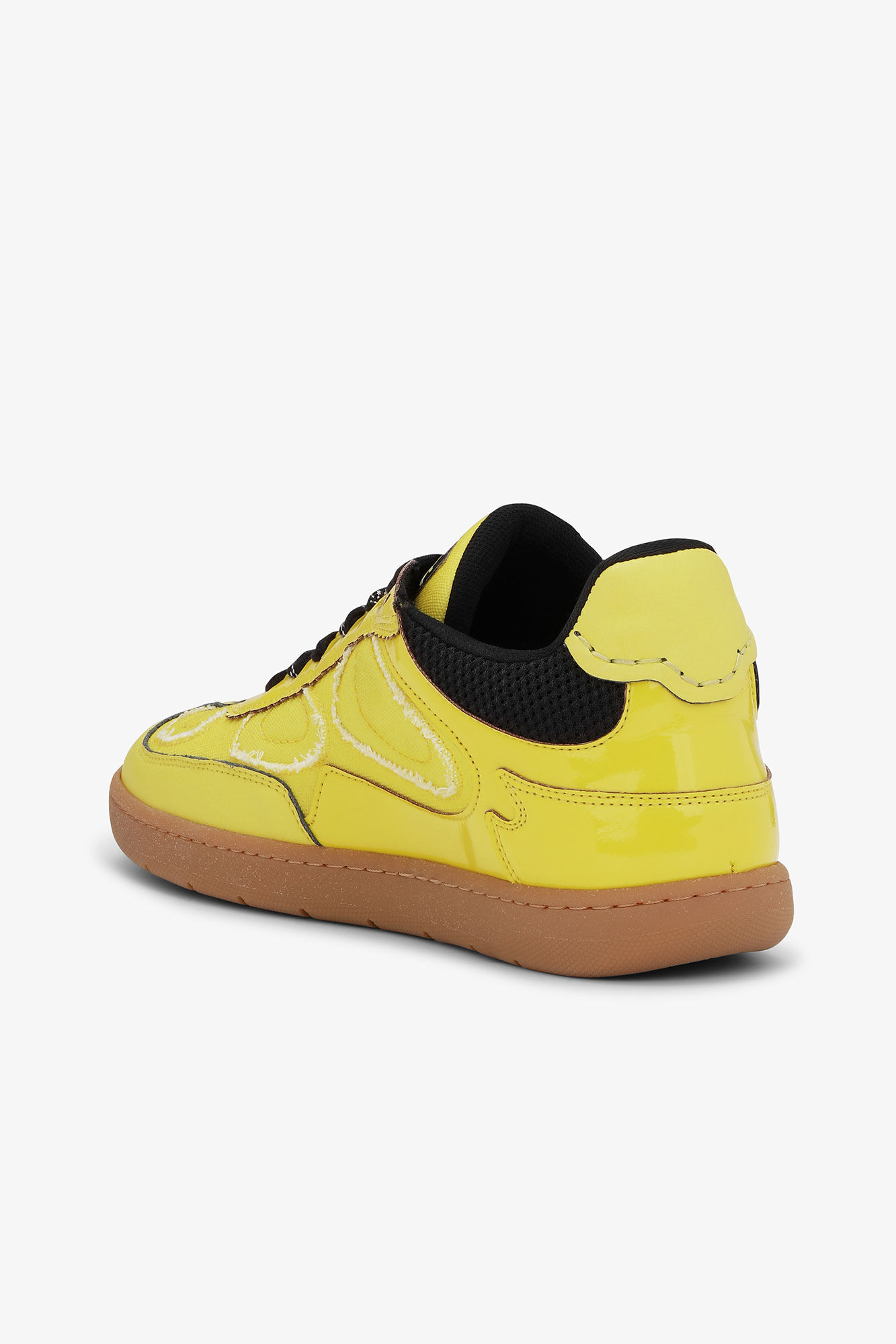 08 Sneakers, Polyurethane, in colour Blazing Yellow - 3 - GANNI