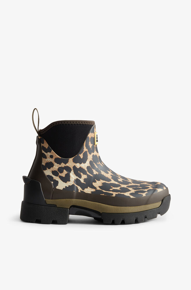 Balmoral Ankle Boot in Leopard, Almond Milk