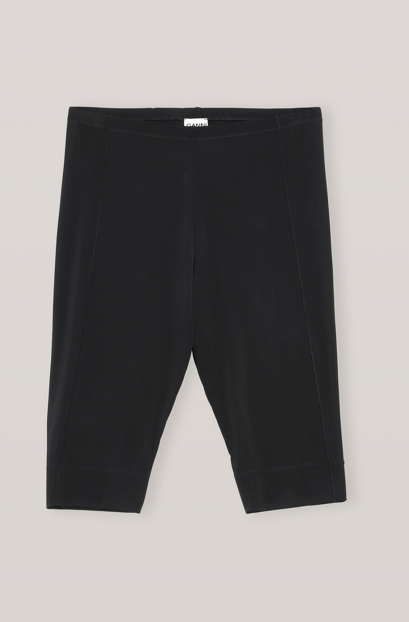 Undertøj Korte leggings i rayon, Rayon, in colour Black - 1 - GANNI
