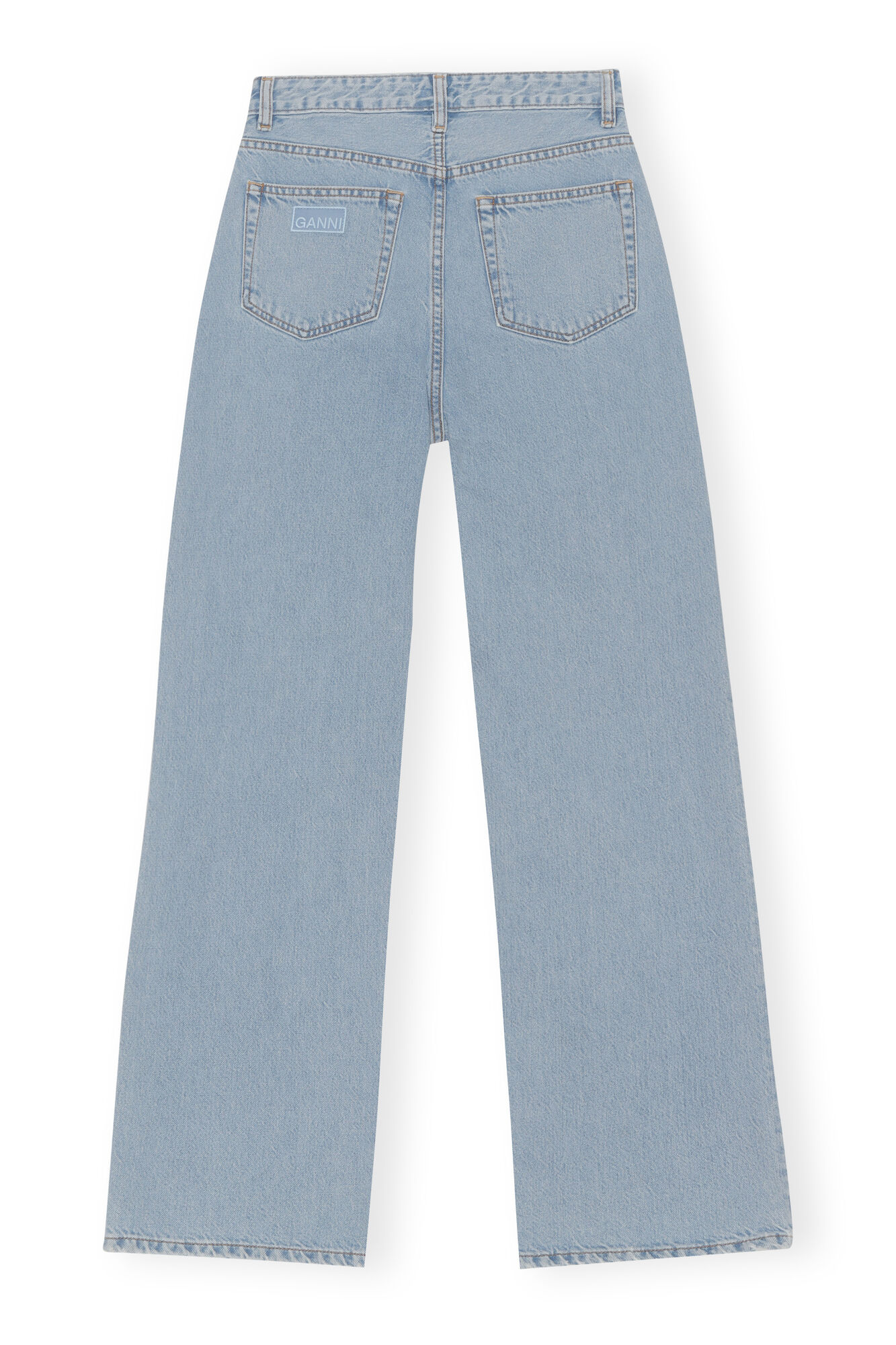 Rigid Denim Rigid Denim Magny, Cotton, in colour Light Blue Stone - 2 - GANNI