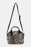 Taske , Recycled Polyester, in colour Leopard - 1 - GANNI