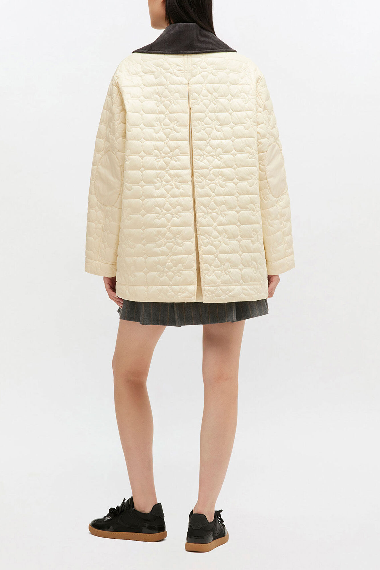 Angora Shiny Quilt Midi Jacket | GANNI (Global) CA