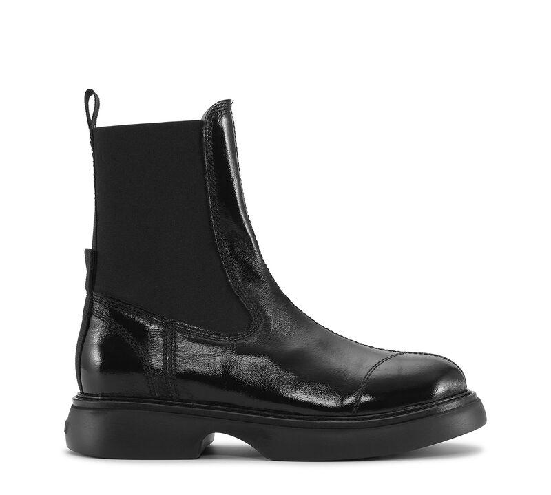 Black Everyday Mid Chelsea Boots, Polyester, in colour Black/Black - 1 - GANNI