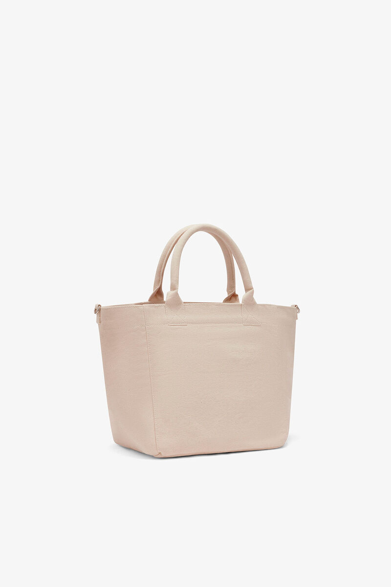 Small Easy Pony Printed Shopper, Recycled Cotton, in colour Egret - 2 - GANNI